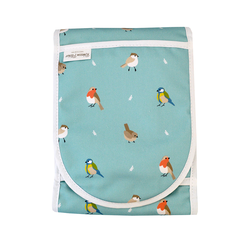 Duckegg Blue Garden Birds design Ovengloves