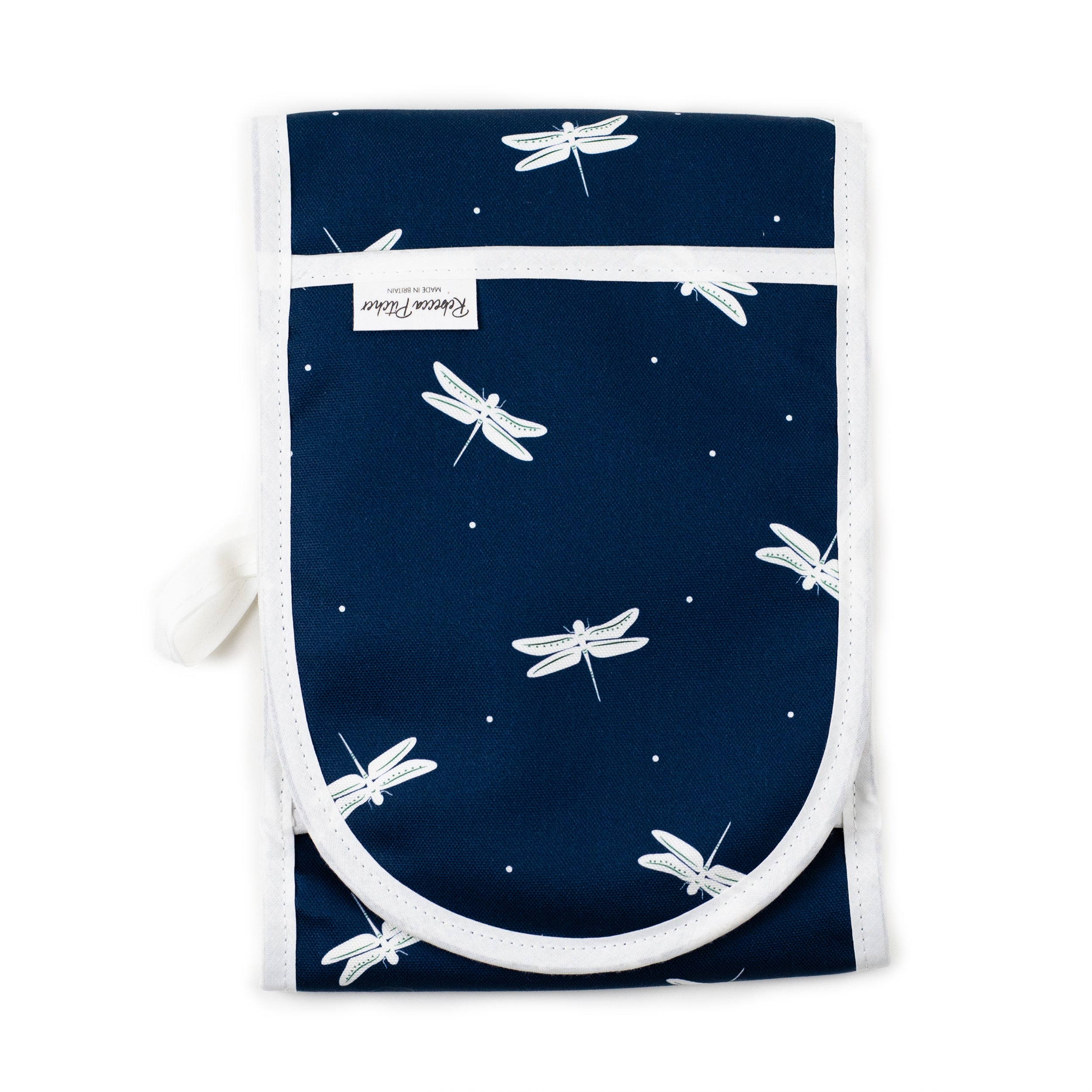 Navy Blue Dragonfly Double Ovengloves