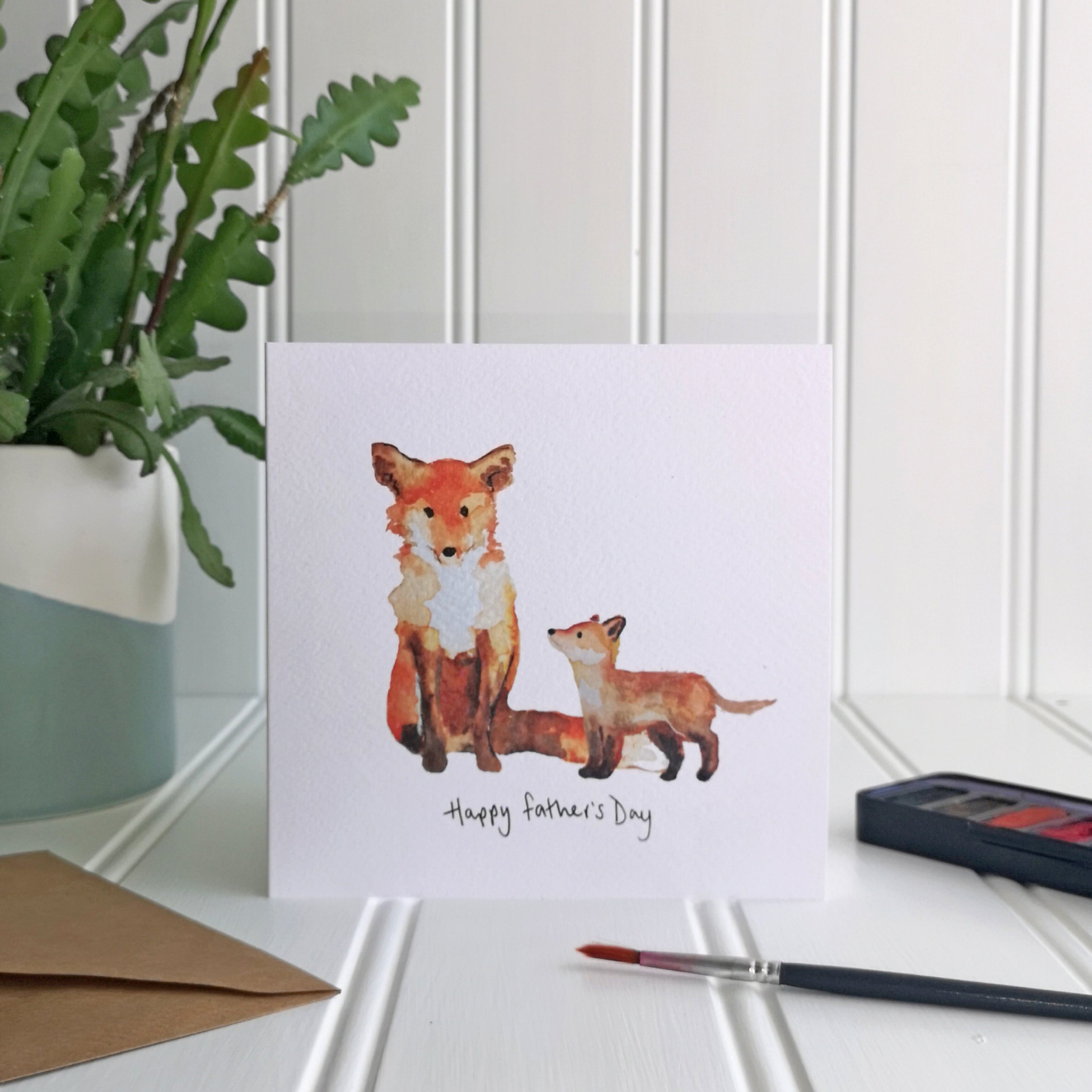 Fathers Day Fox Card