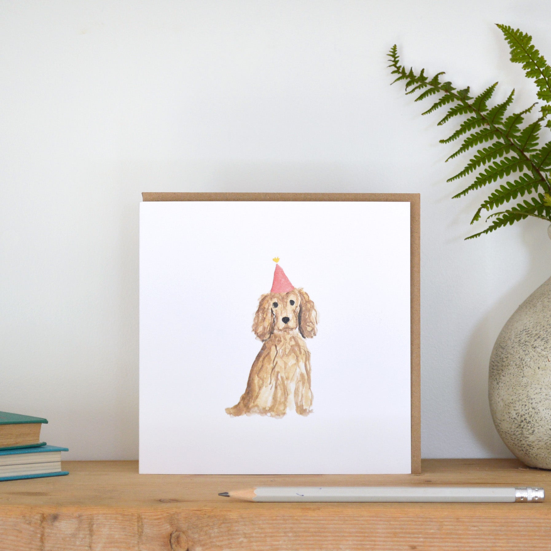 Golden Cocker Spaniel Card
