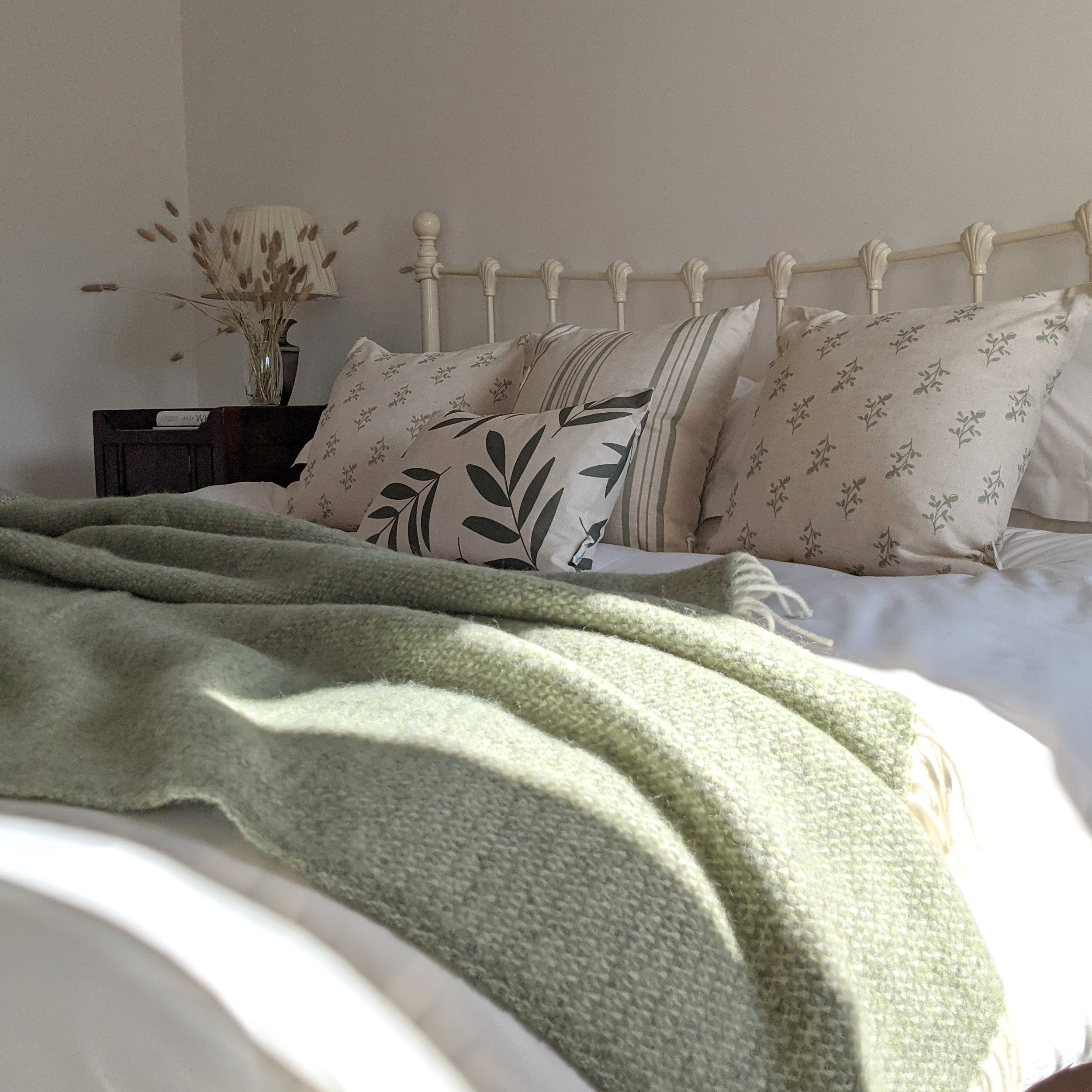 Green & Grey Wool Blanket