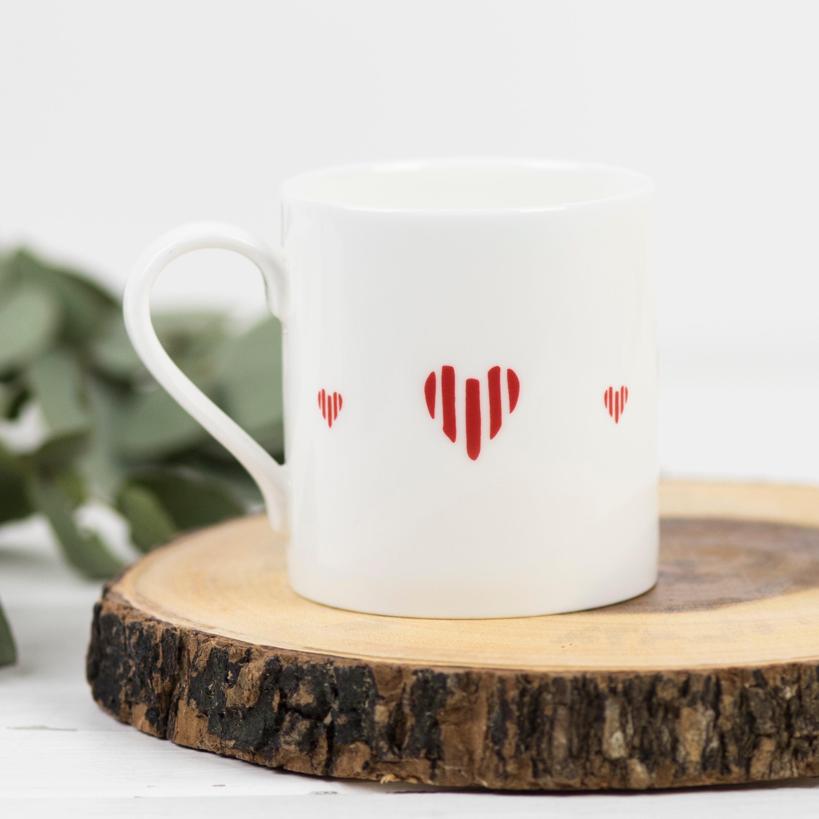 Hearts Fine Bone China Mug