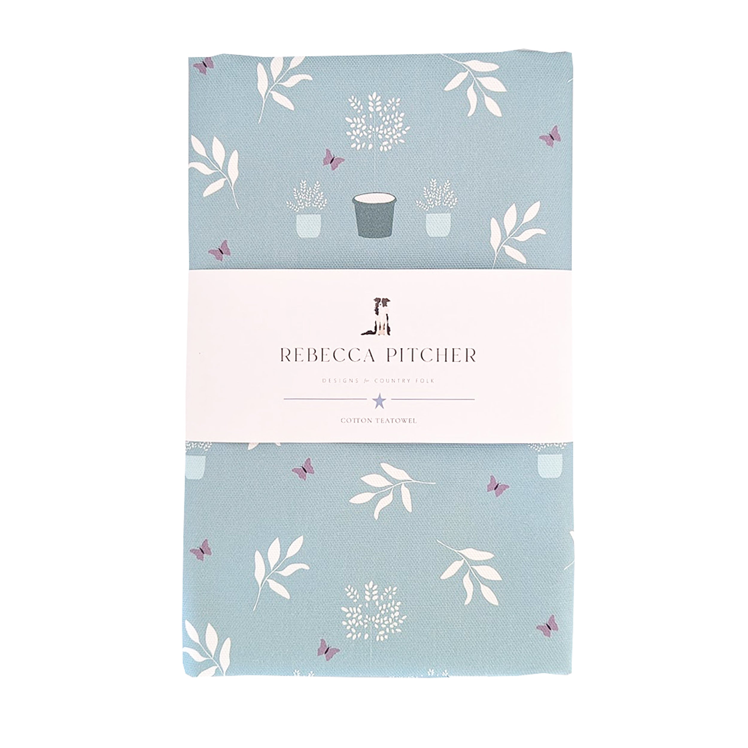 Garden Design Cotton Tea Towel