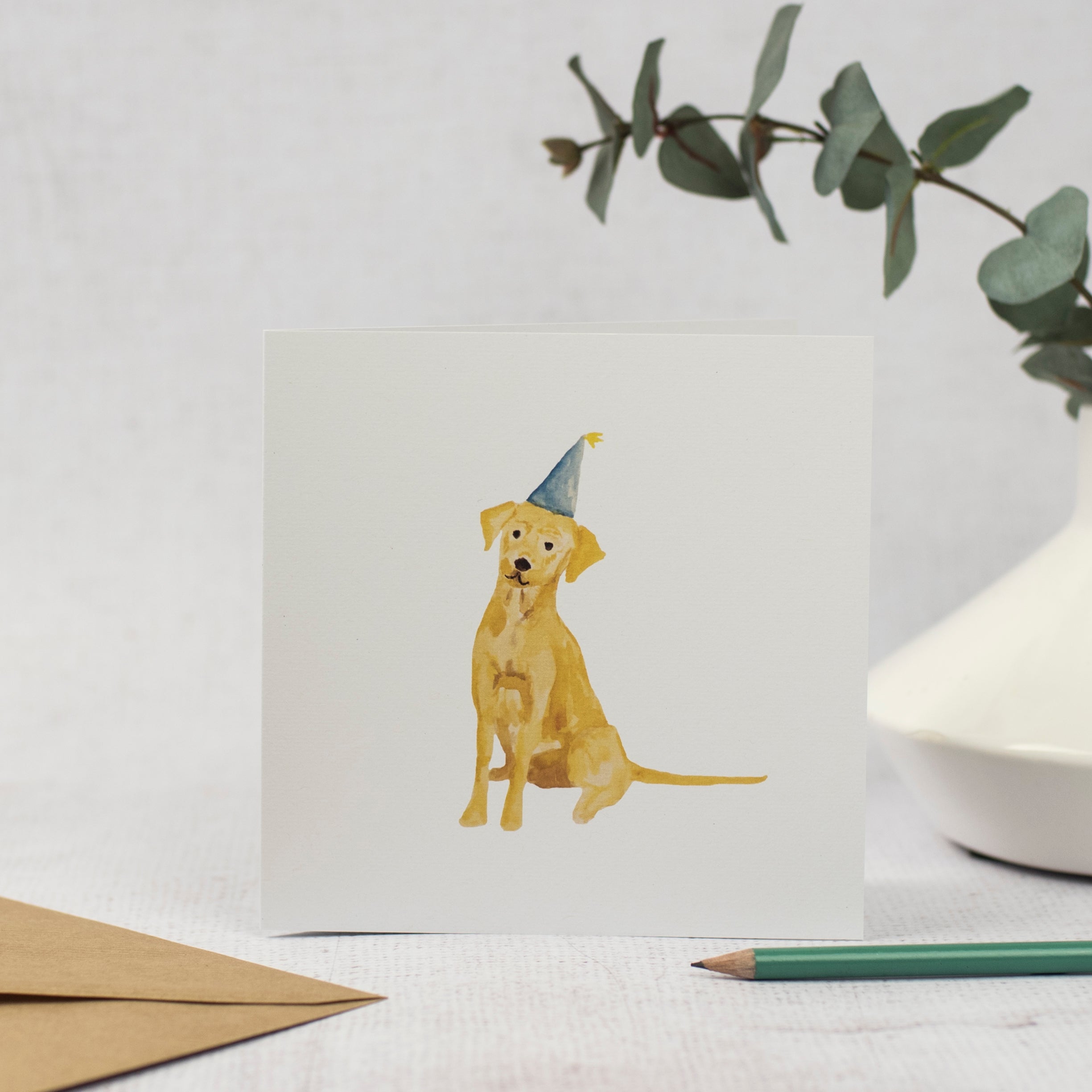 Golden Labrador Card