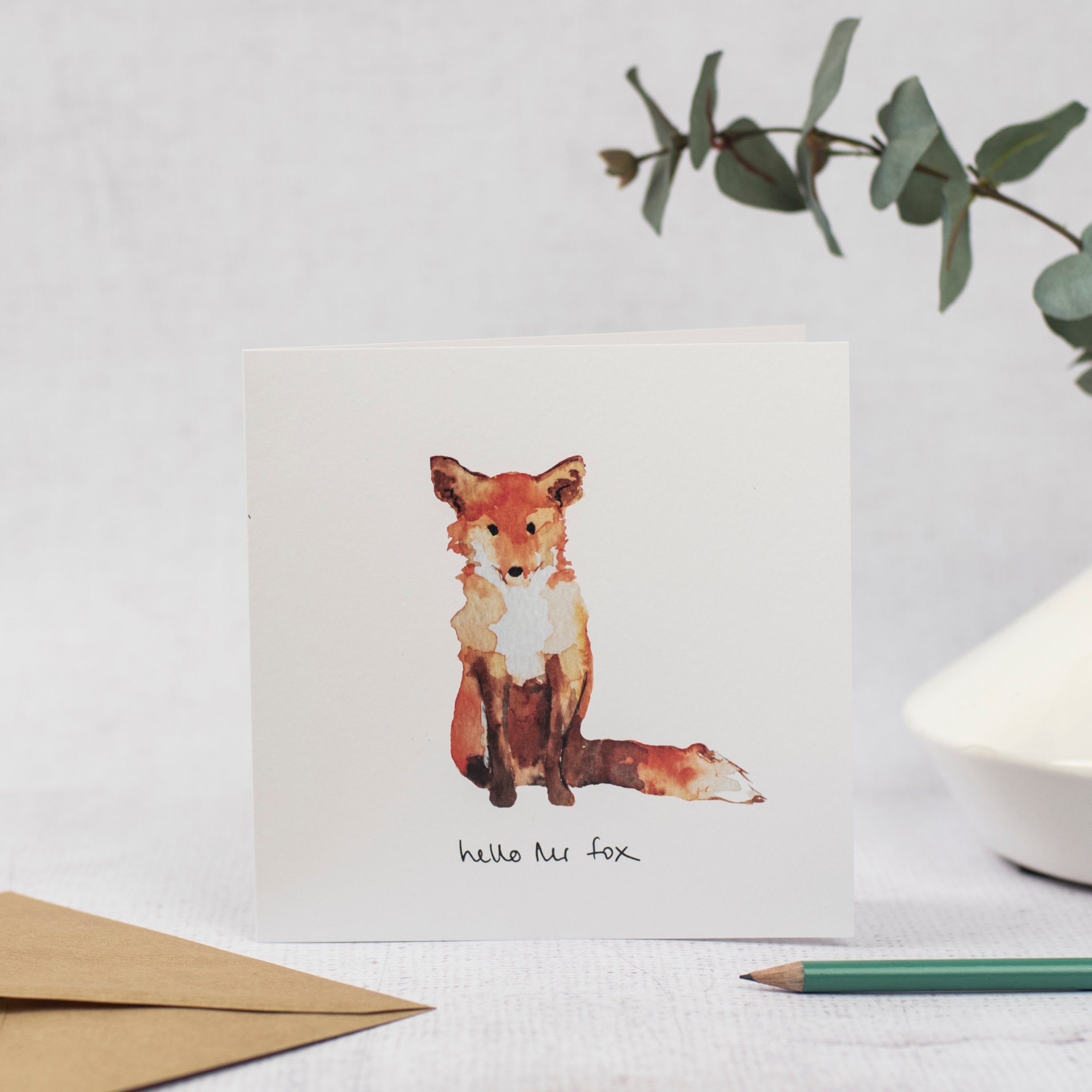 hello mr fox card