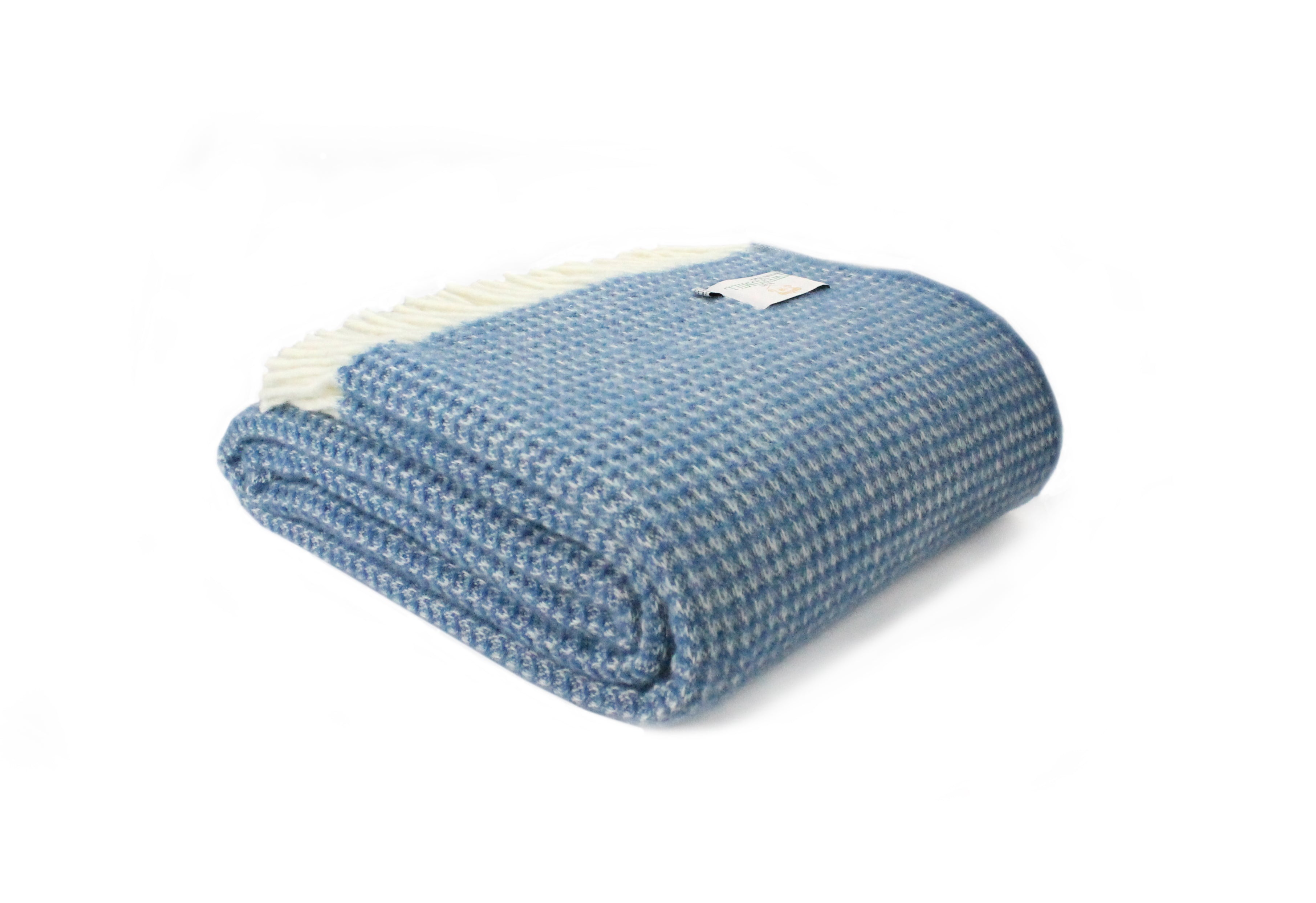 Extra Large Blue Wool Blanket