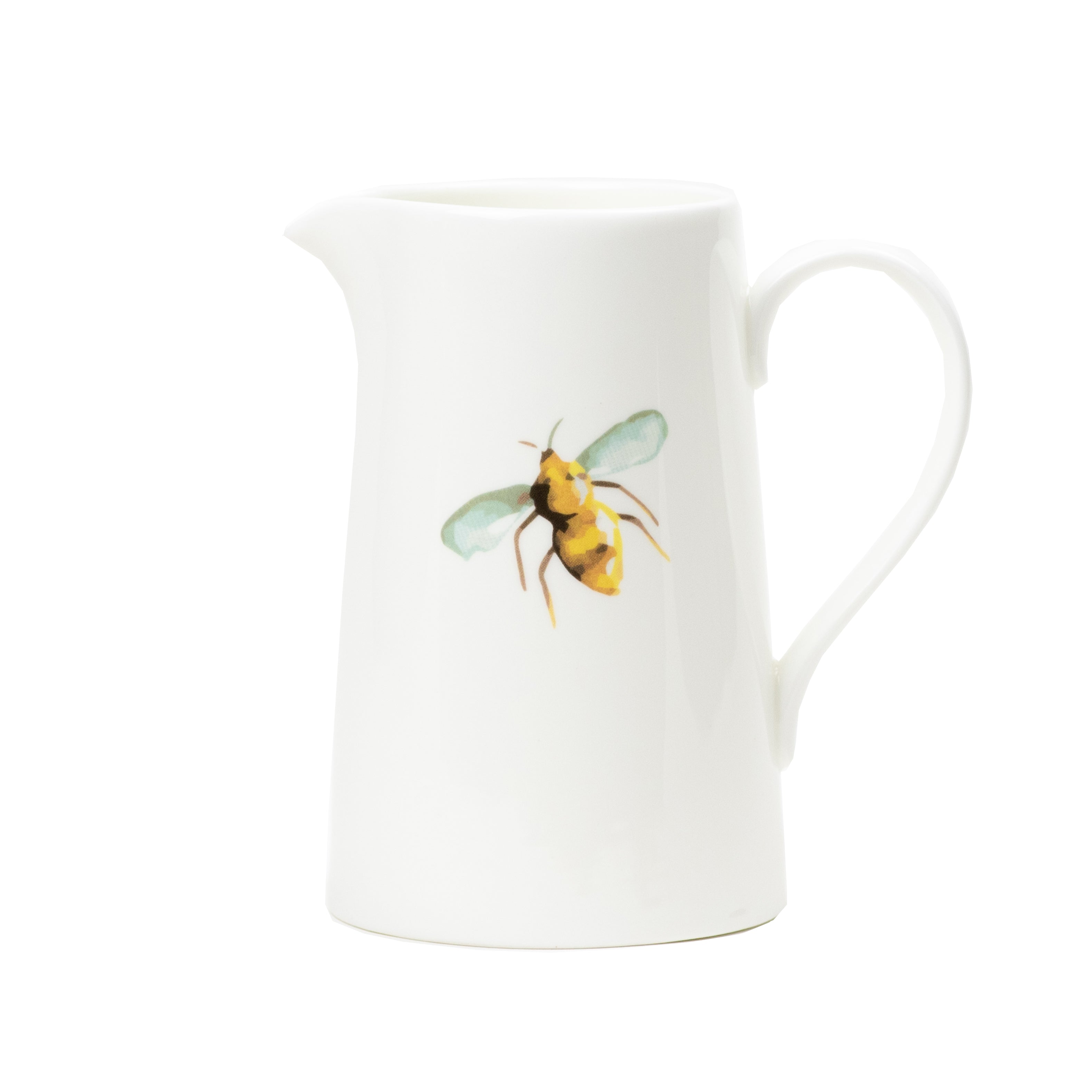 Large Busy Bee Fine Bone China Jug by Rebecca Pitcher