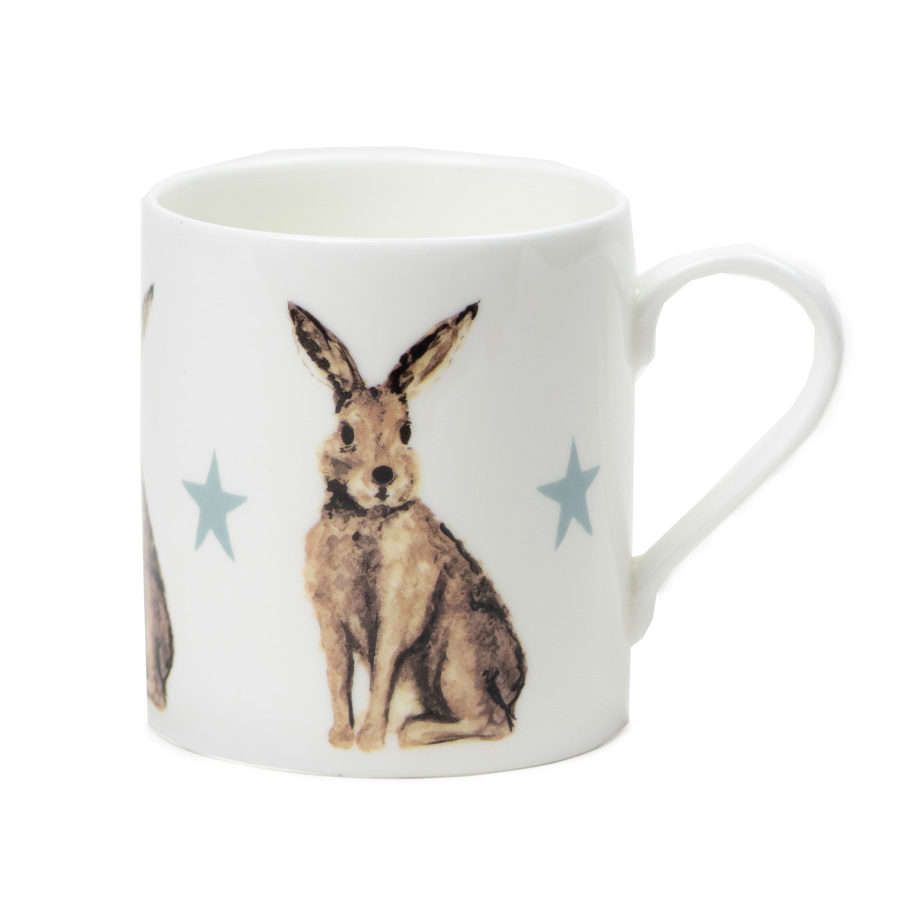 Hare Fine Bone China Mug by Rebecca Pitcher