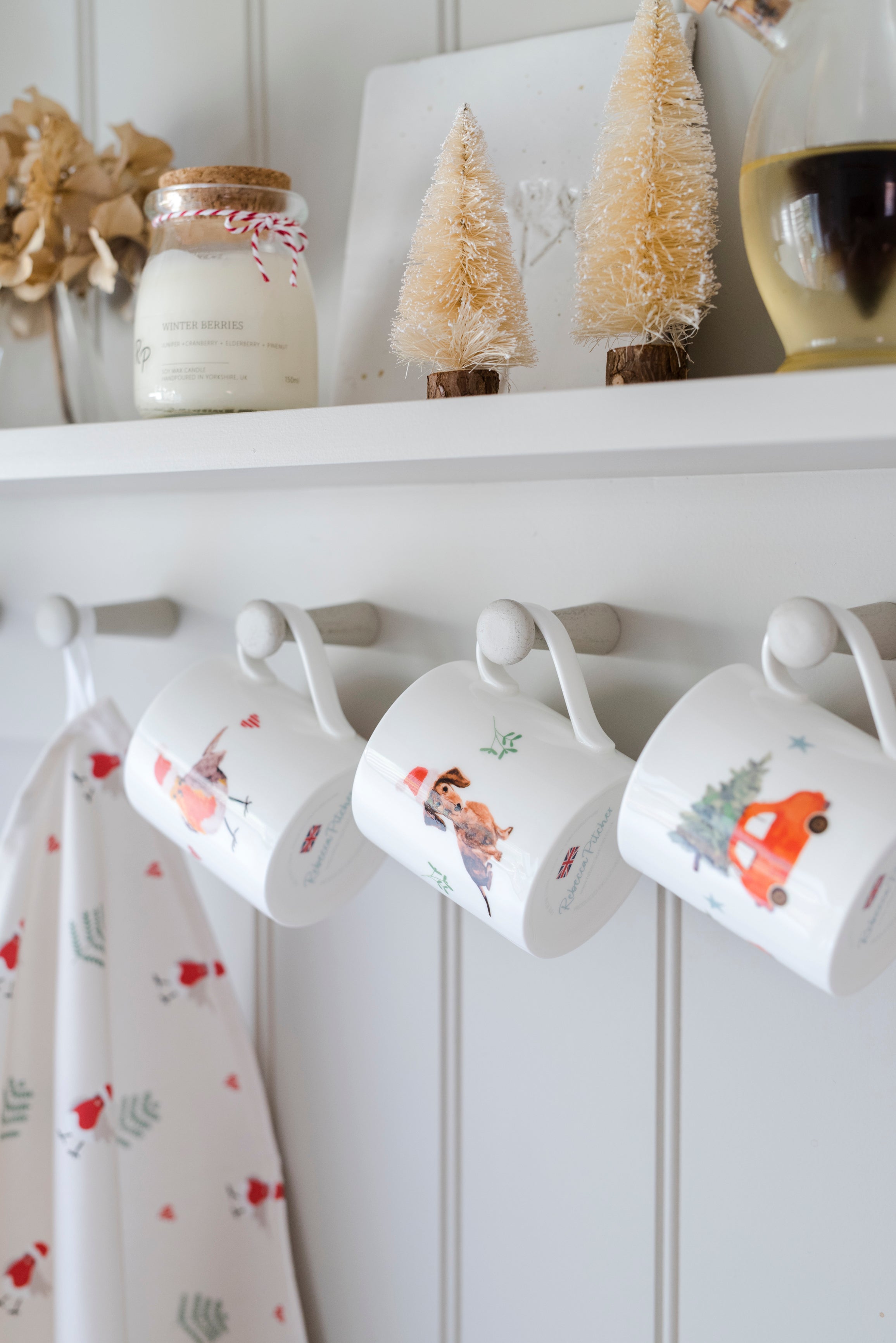 Driving Home for Christmas Car Fine Bone China Mug