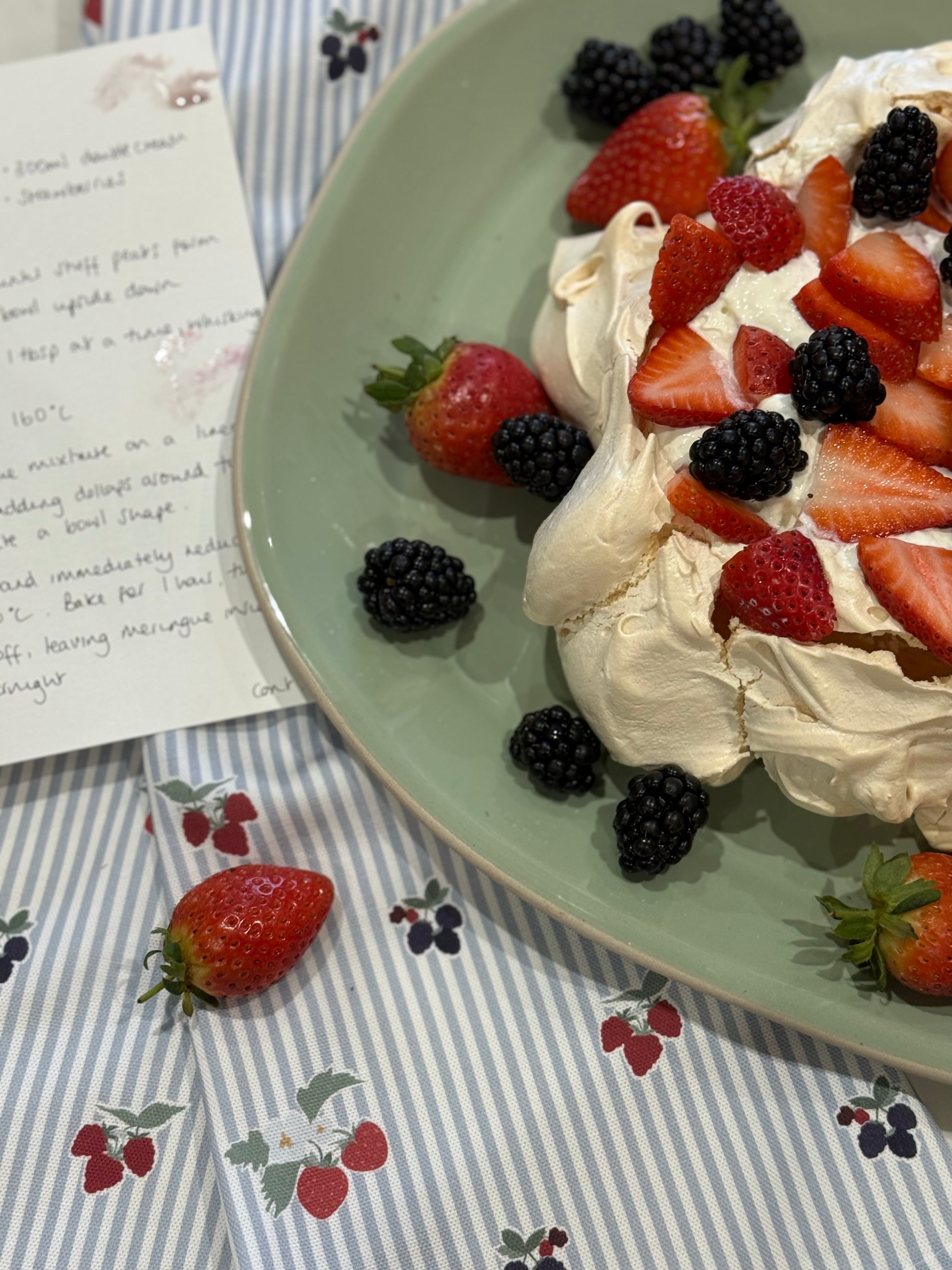 Strawberry Season - Pavlova Recipe