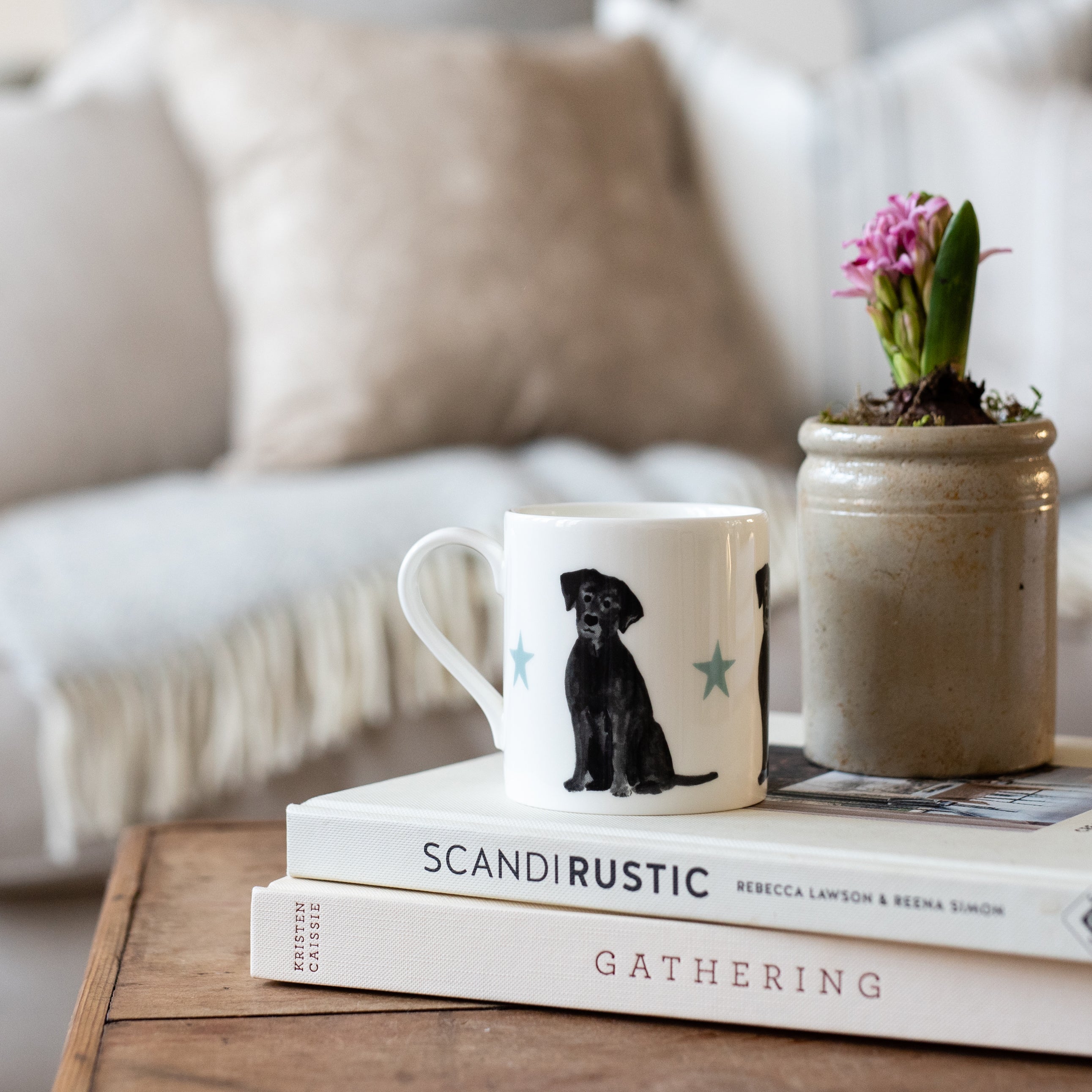 Black Labrador Fine Bone China Mug