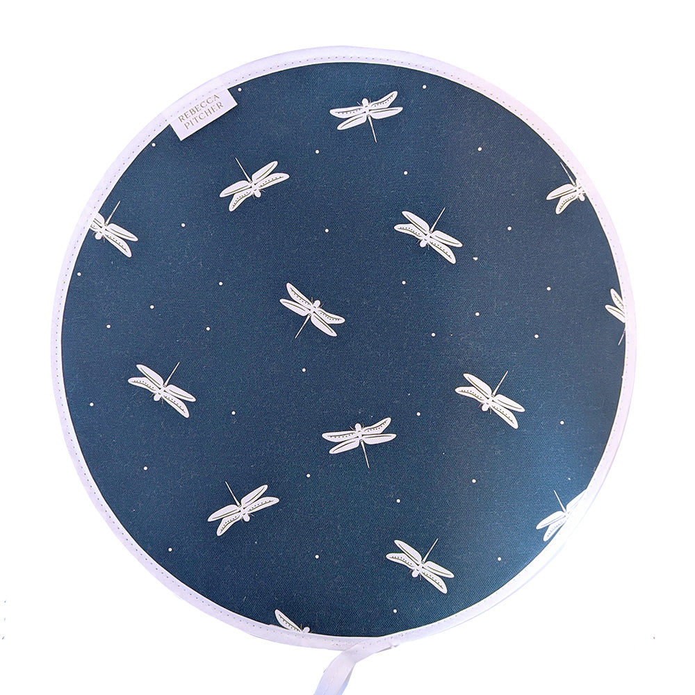 Navy Blue Dragonfly Hob Cover