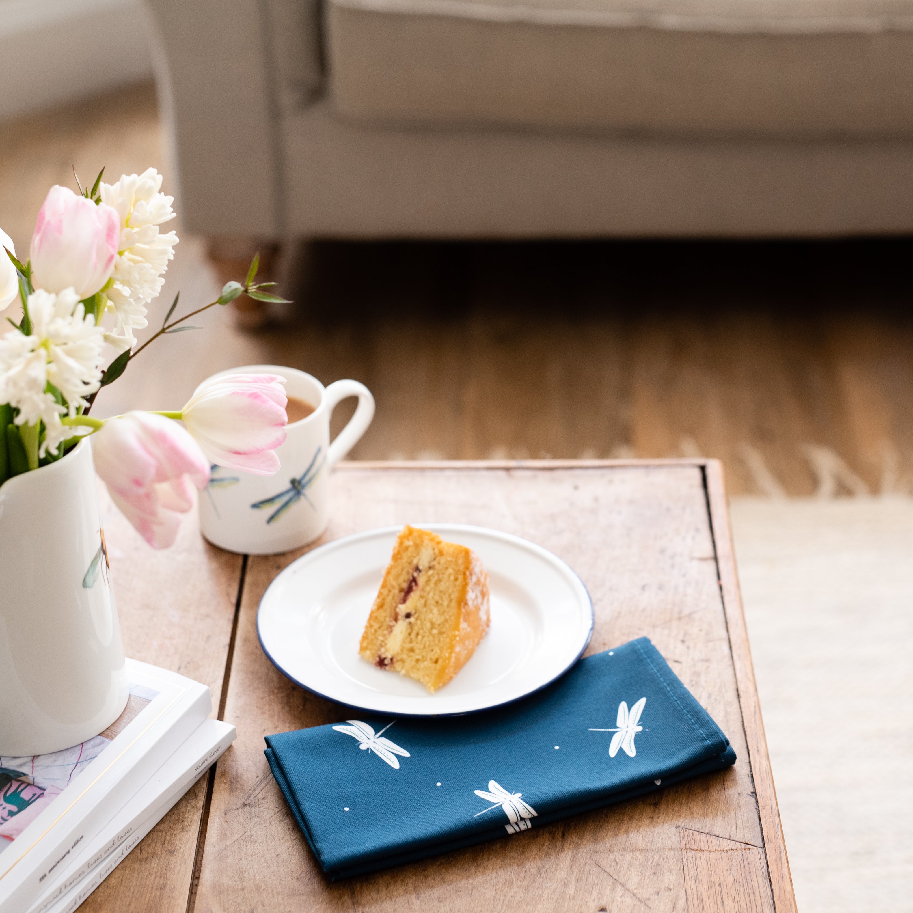 Dragonfly Fine Bone China Mug and Napkins