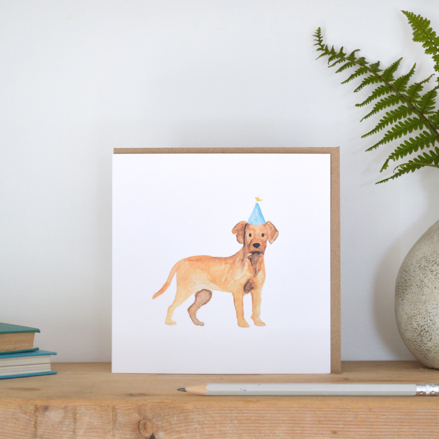 Fox Red Labrador Card