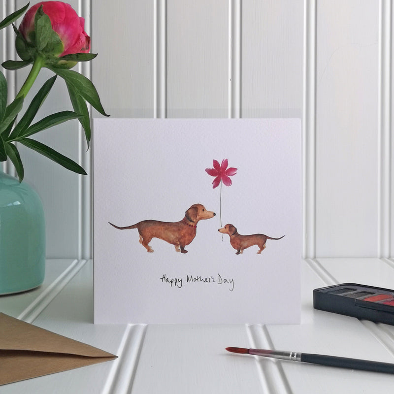 Mother's Day Dachshund Card