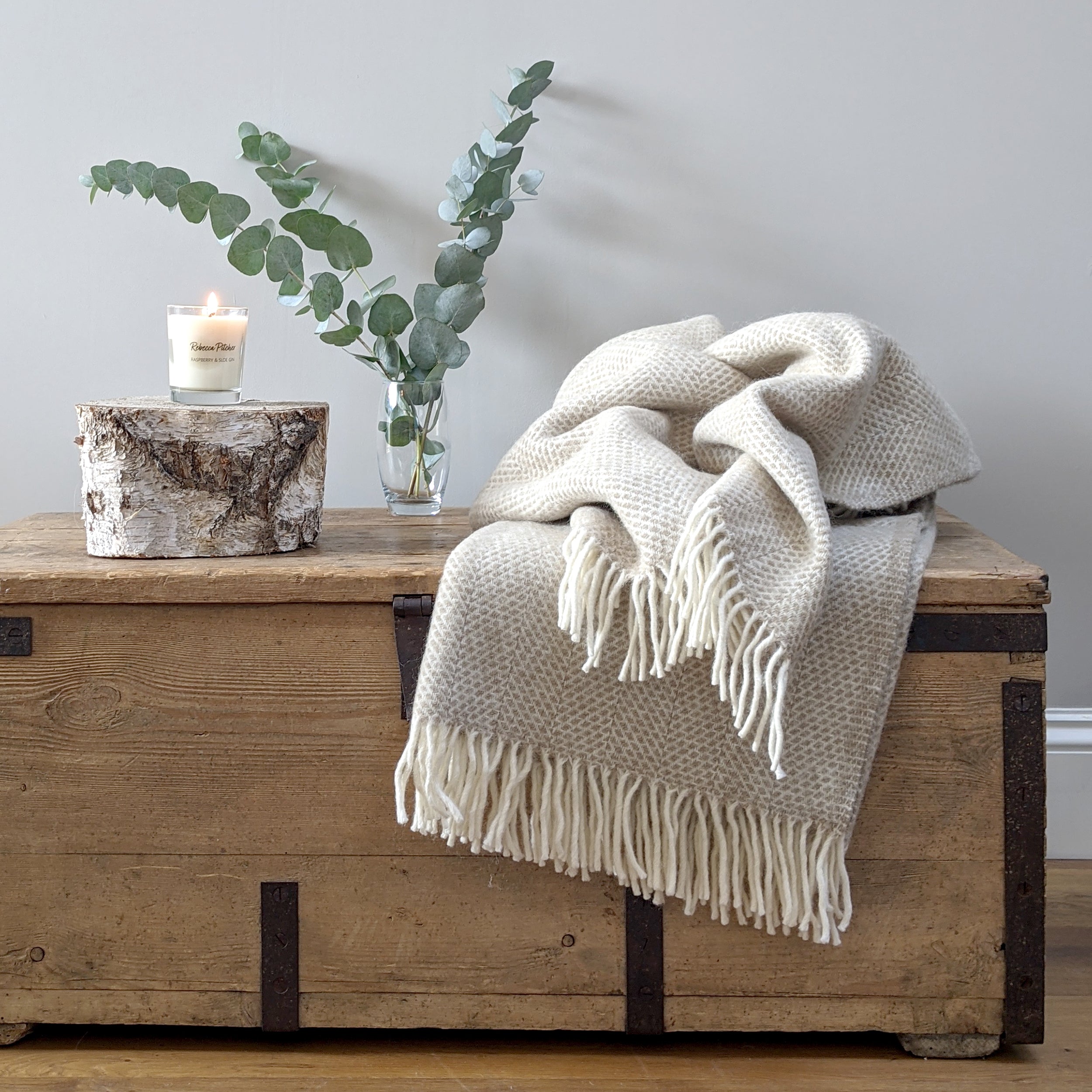 Oatmeal Wool Blanket