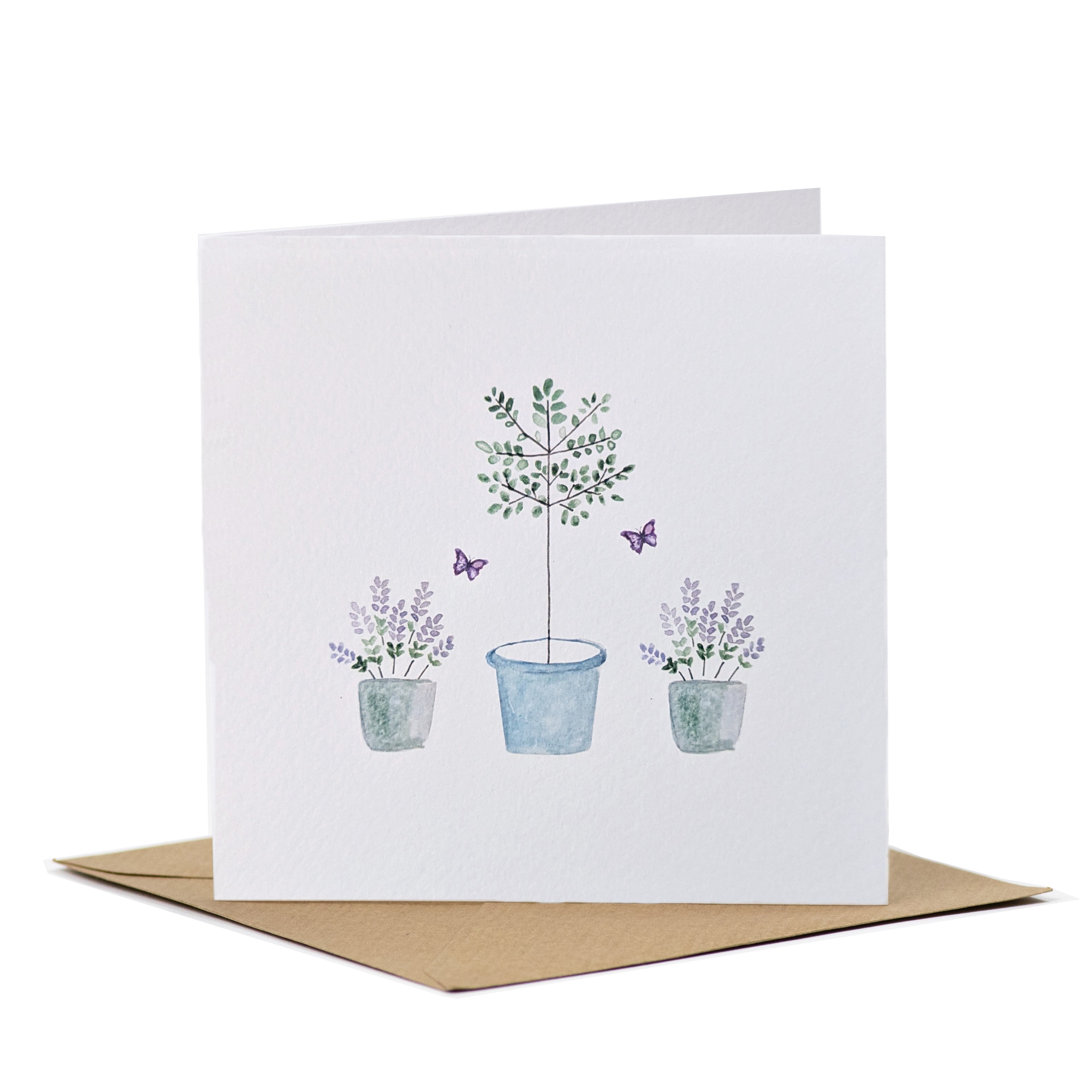 Olive & Lavender Notecards - 8 cards with envelopes