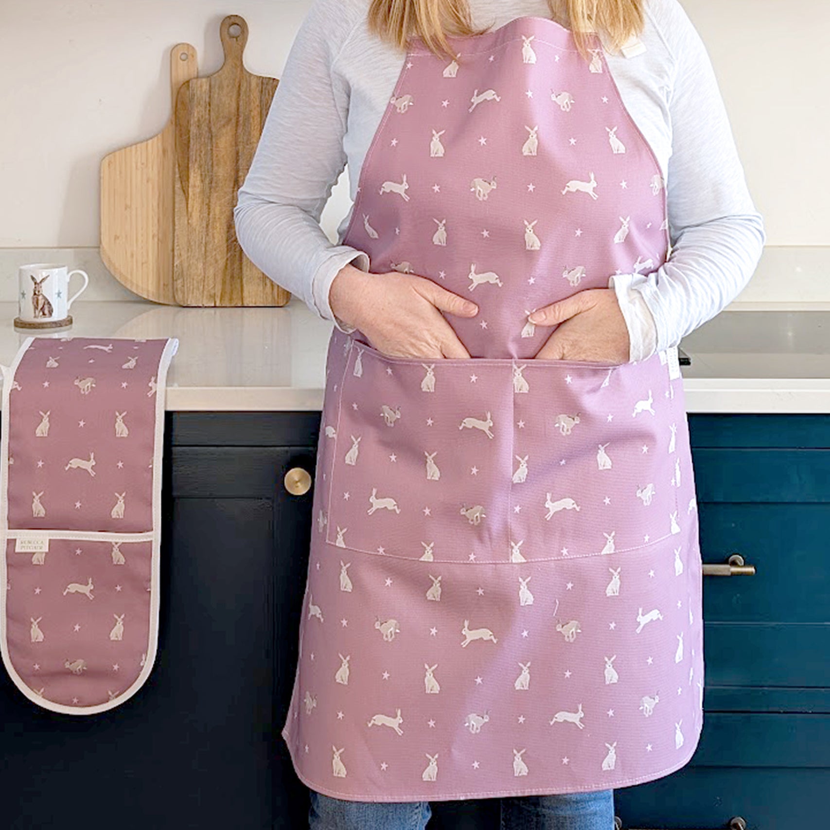 Pink Hare Design Kitchen Apron