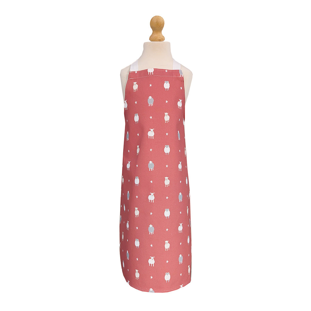 Red Sheep design kids apron