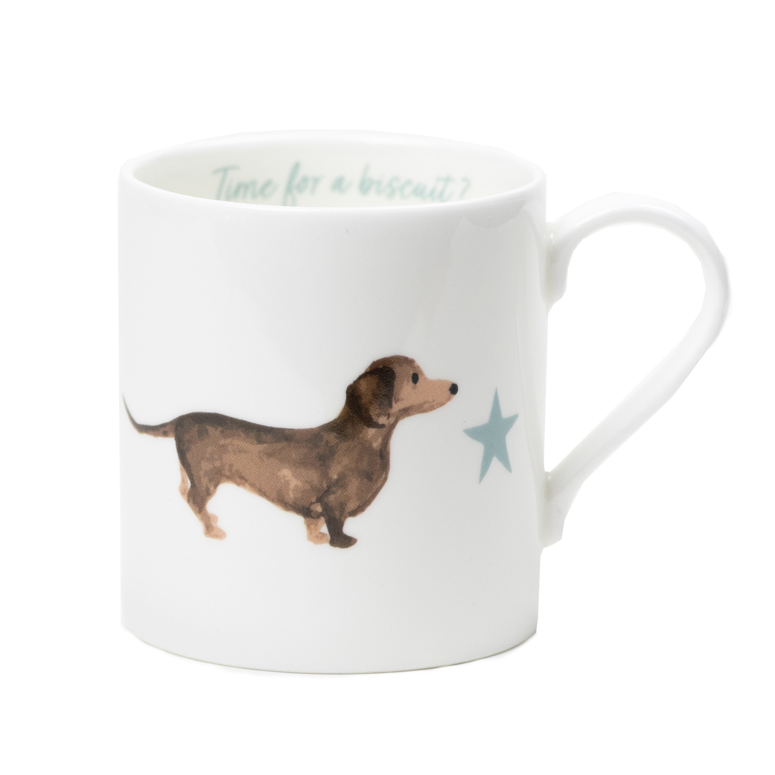 Dachshund Fine Bone China Mug by Rebecca Pitcher