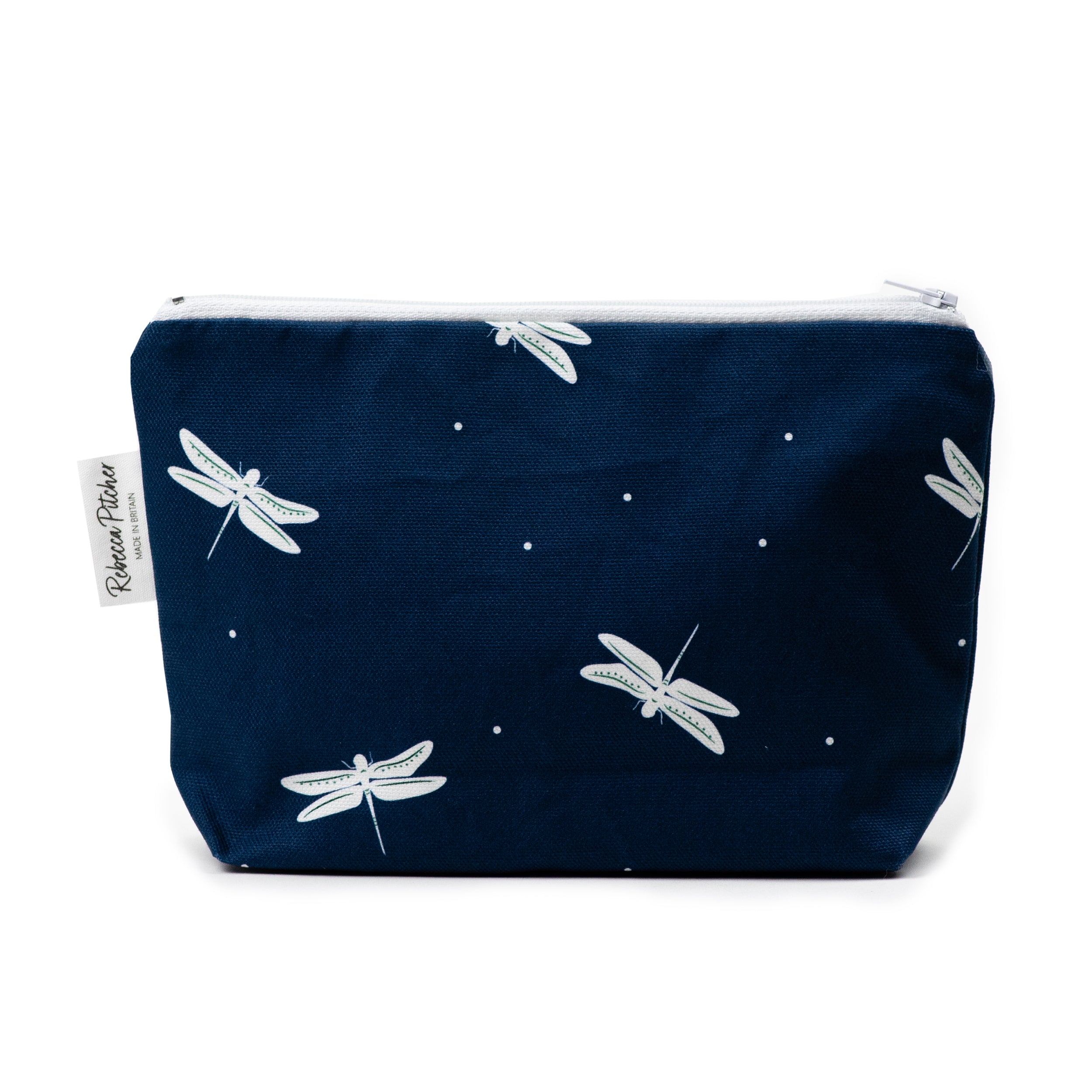 Dragonfly Makeup Bag by Rebecca Pitcher