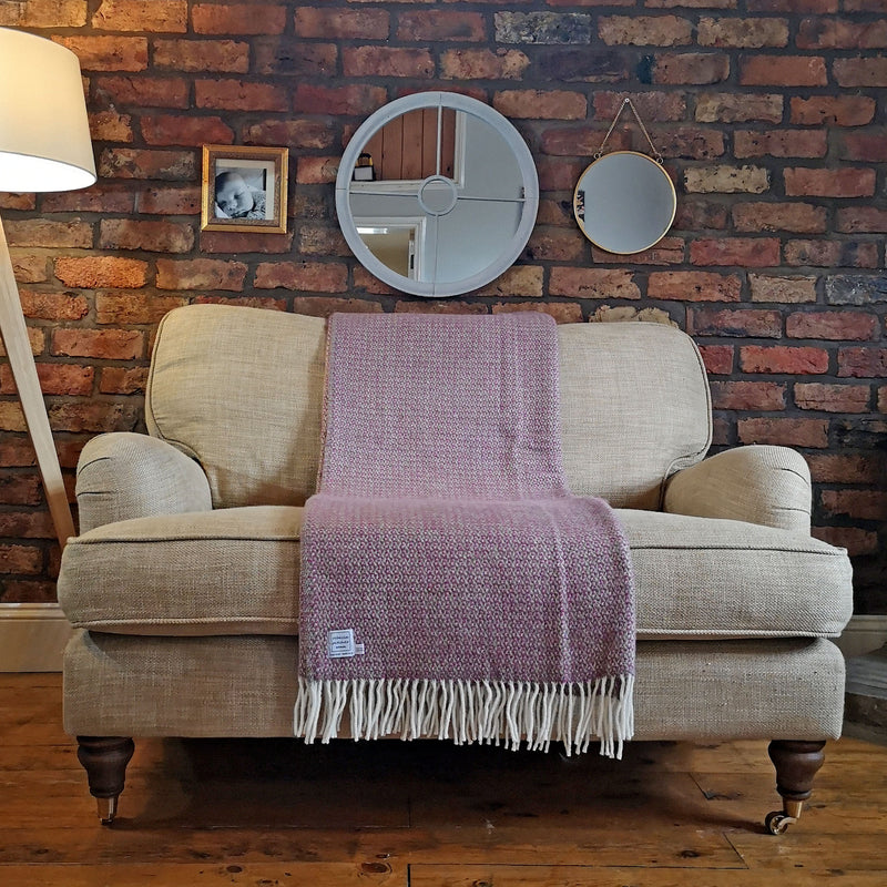 Heather Wool Throw by Rebecca Pitcher