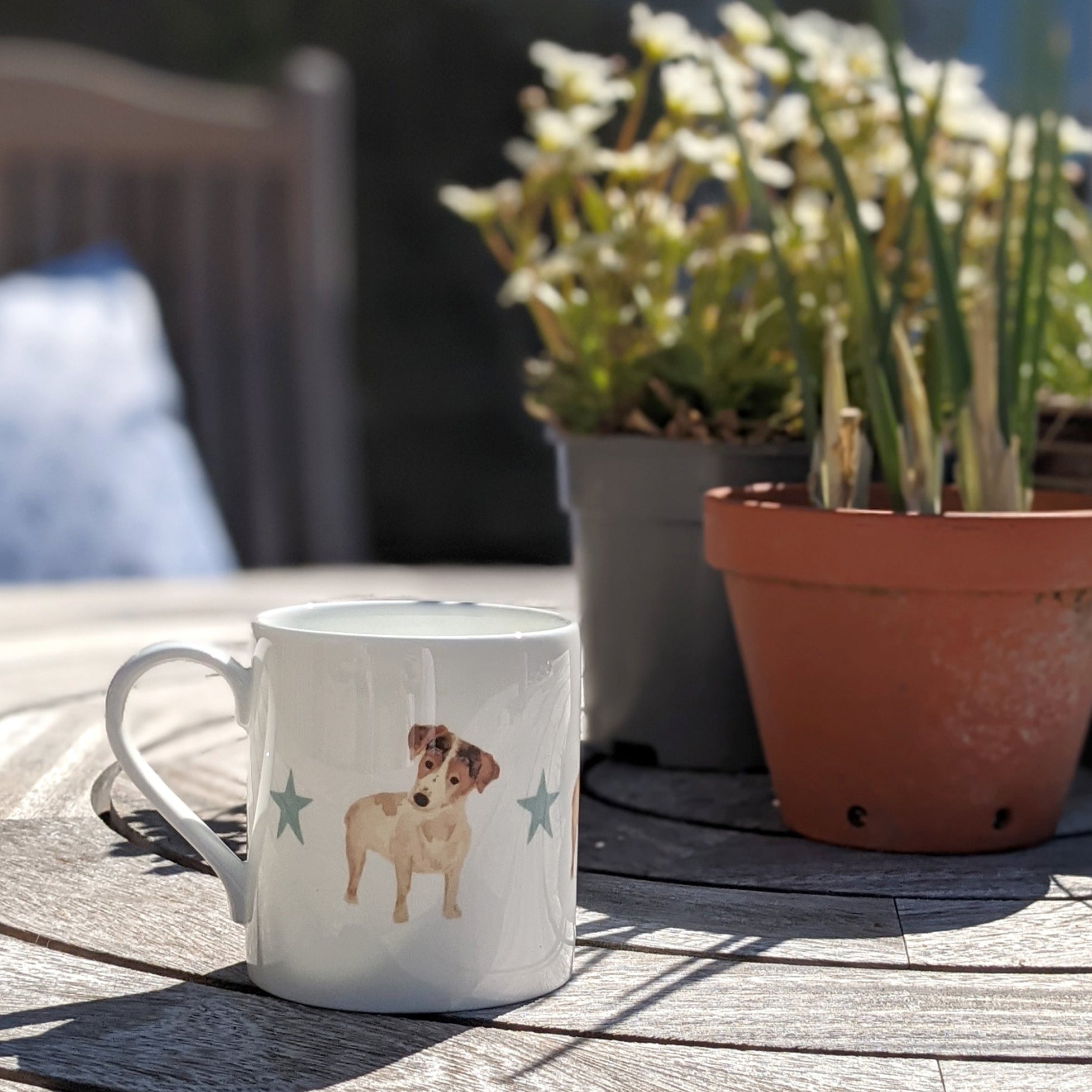 Jack Russell Fine Bone China Mug by Rebecca Pitcher