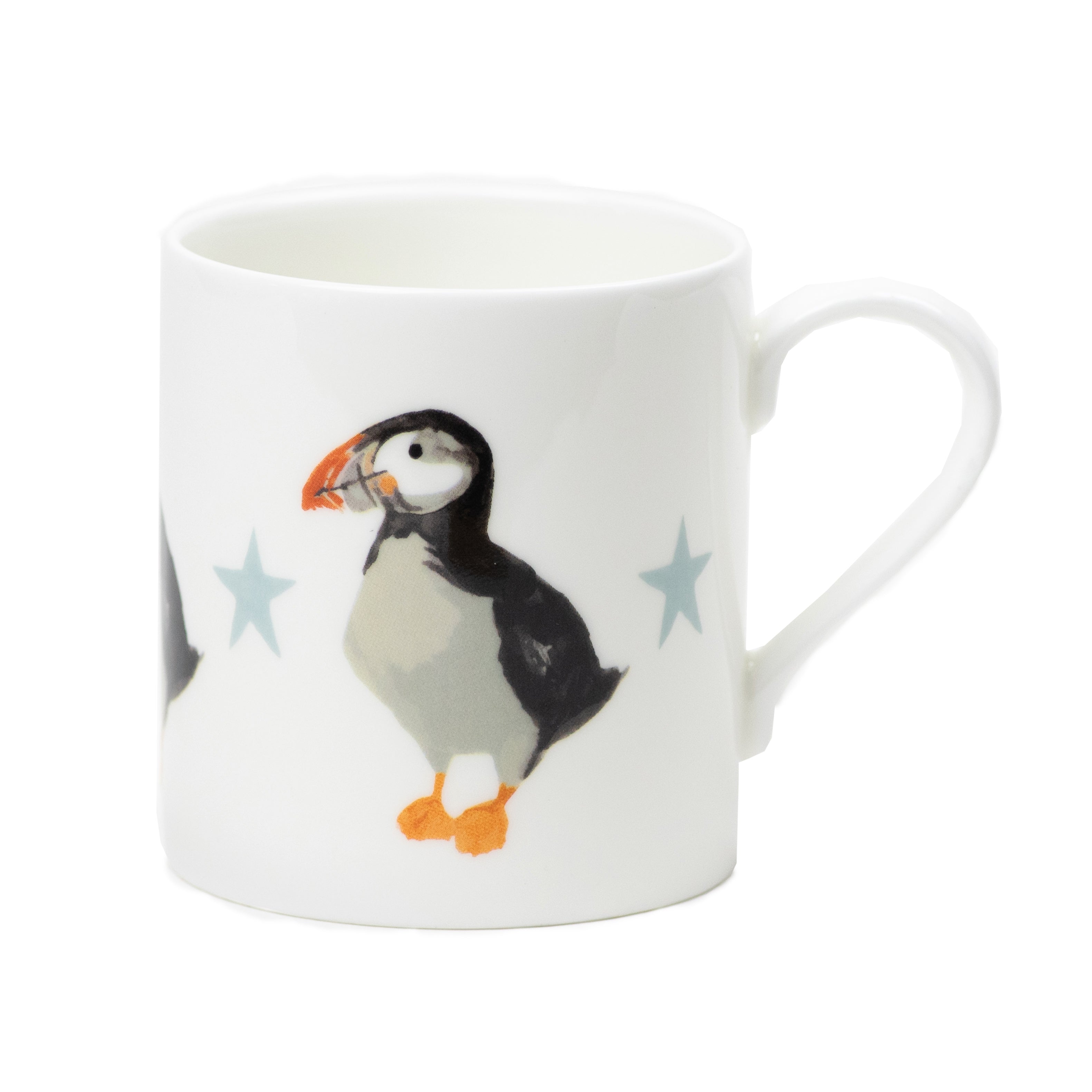 Puffin Fine Bone China Mug by Rebecca Pitcher