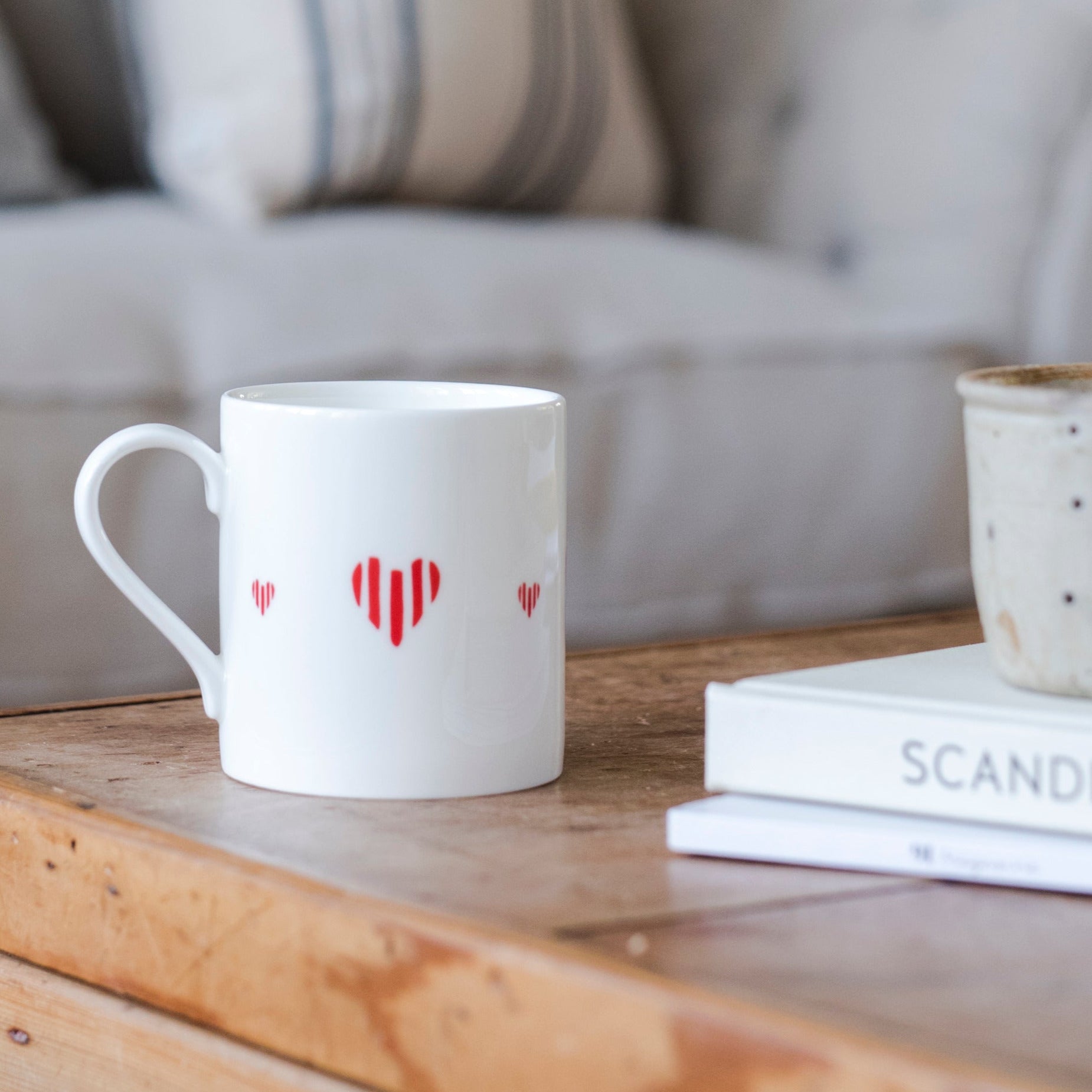 Hearts Fine Bone China Mug