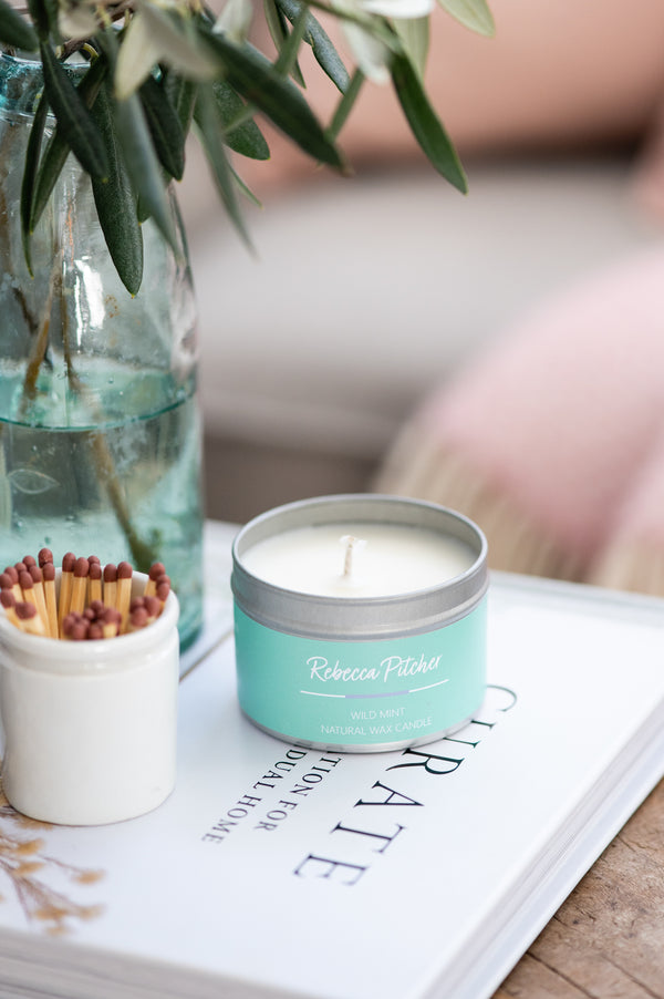 Wild Mint Tin Candle by Rebecca Pitcher