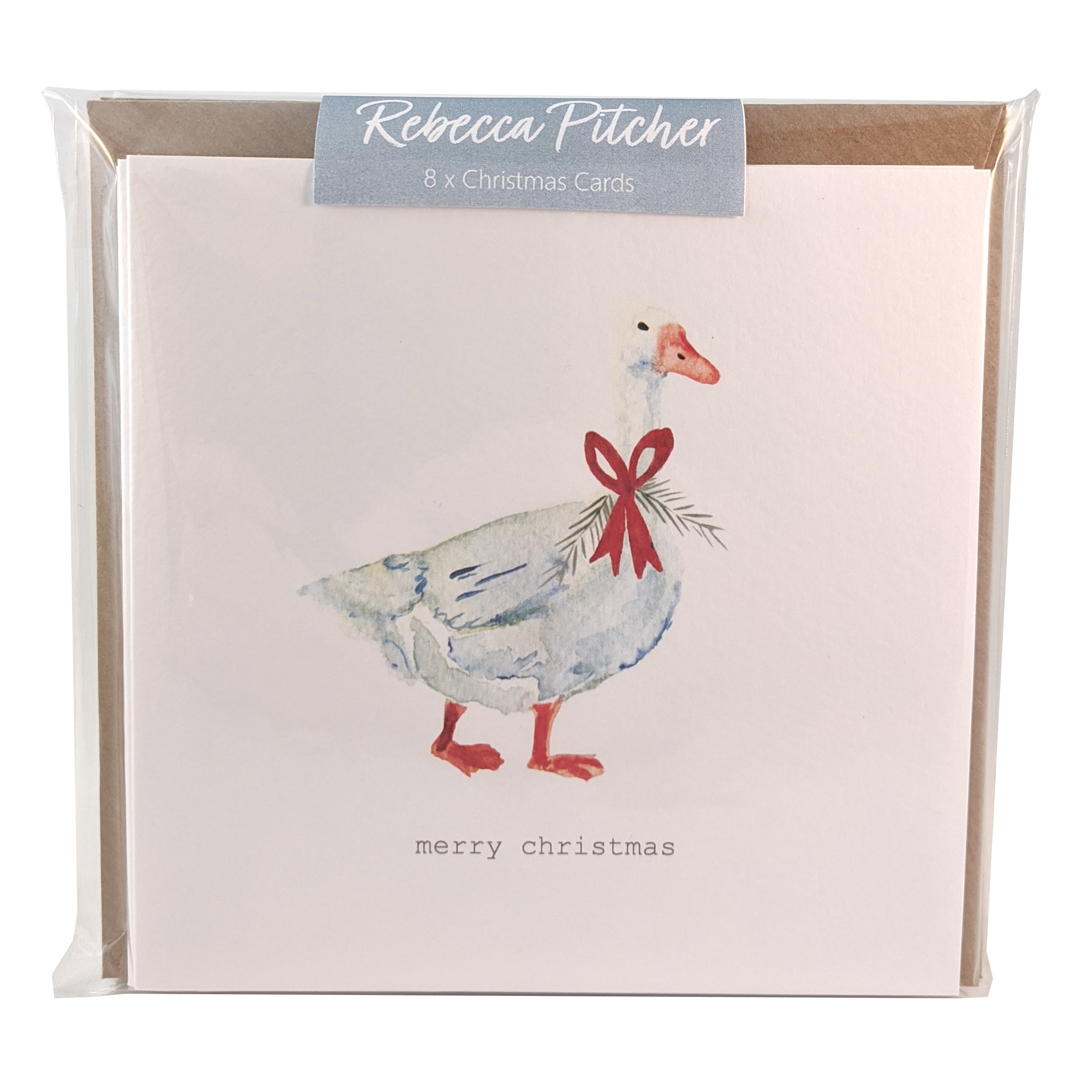Christmas Card Pack - Goose & Wreath